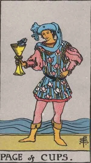 Carte de Tarot Valet de Coupes