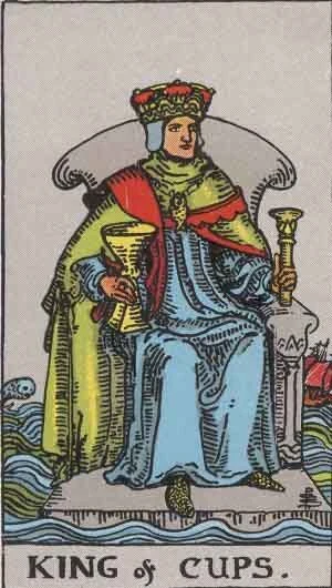 Carta del Tarot Rey de Copas