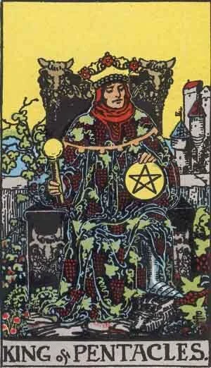 Carta de Tarot Rei de Ouros