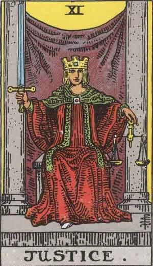 La Justicia - Carta del Tarot