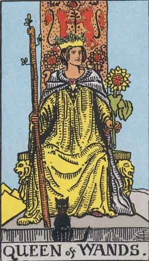 Carta de Tarot Rainha de Paus
